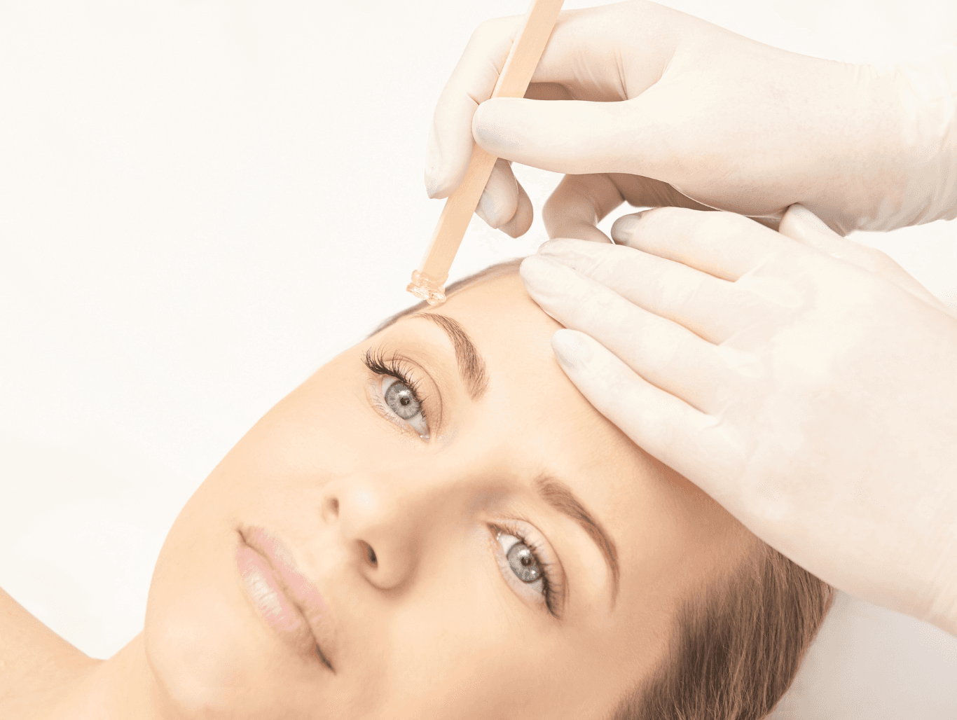 Professional facial waxing treatment for brows at Changing Grooms in Weymouth Dorset.