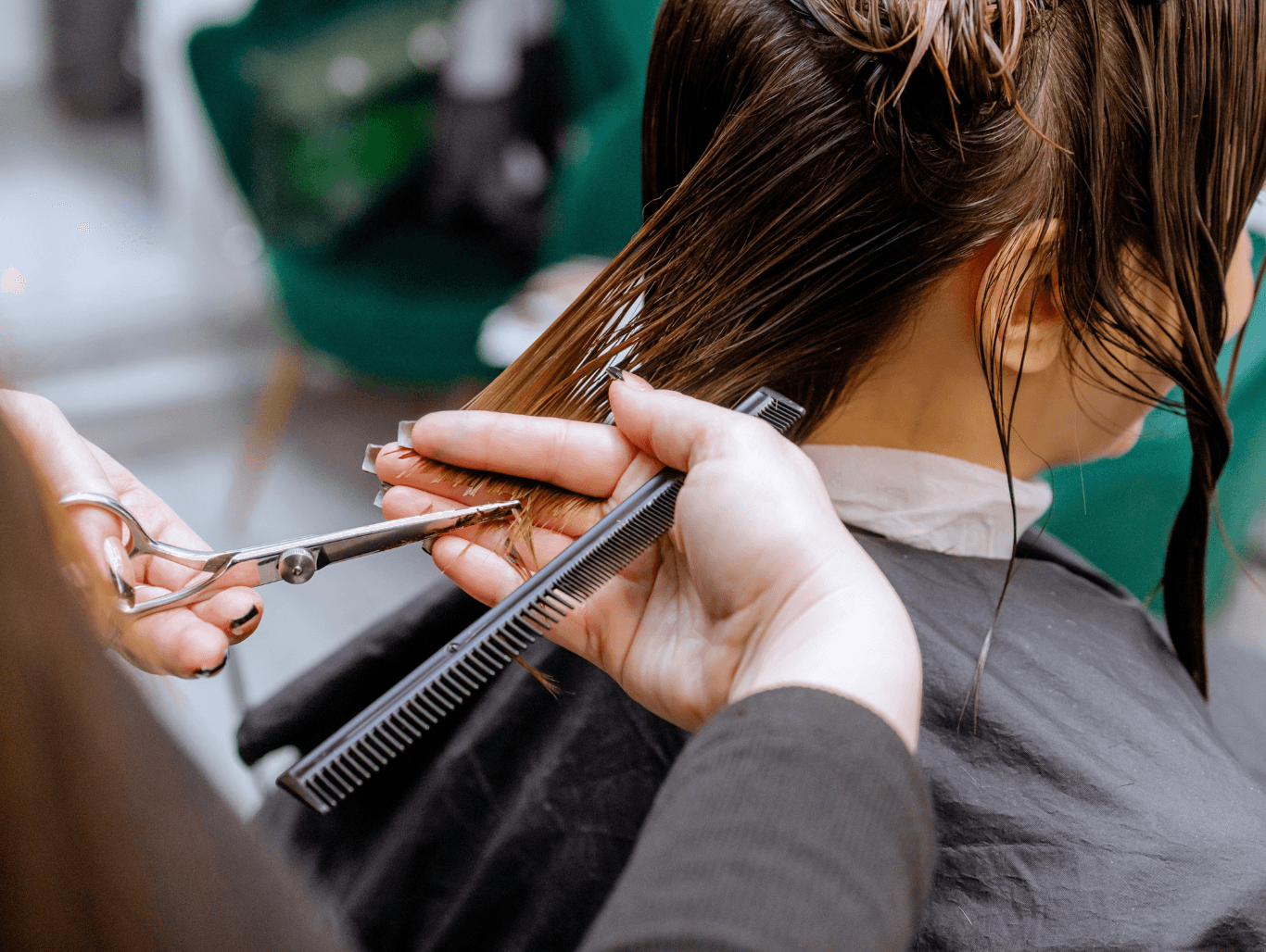 Precision haircut and styling service at Changing Grooms salon in Weymouth Dorset.